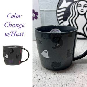Starbucks Halloween Cat & Ghost Color Changing Mug, 12oz - Japan
